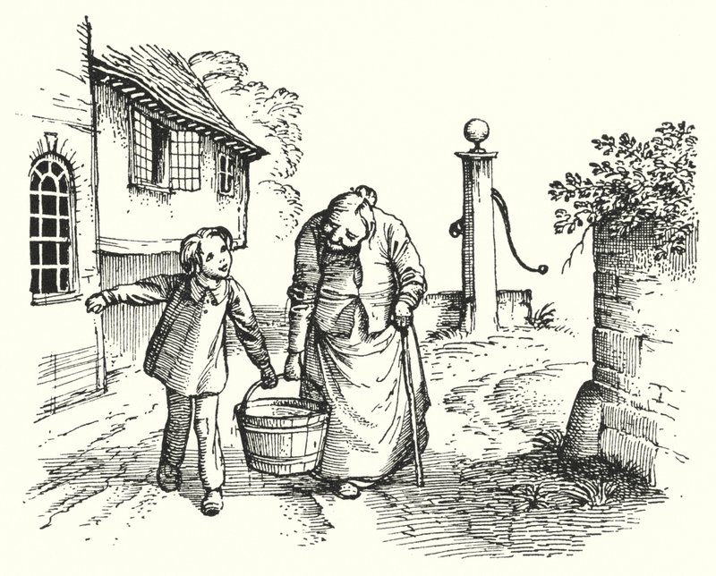 Hans Christian Andersen: Küçük Tuk (taş) by Rex (after) Whistler