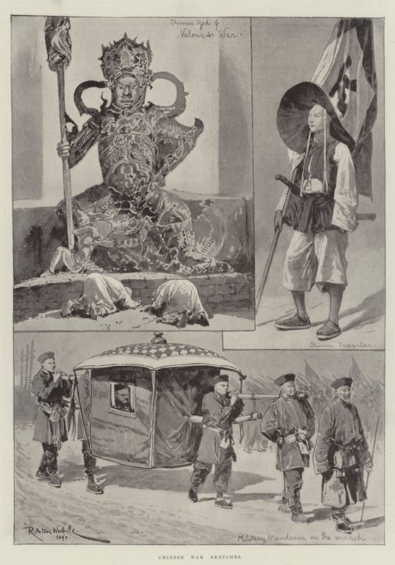 ಚೀನೀ ಯುದ್ಧದ ರೇಖಾಚಿತ್ರಗಳು ಟರ್ಕಿ by Richard Caton Woodville junior