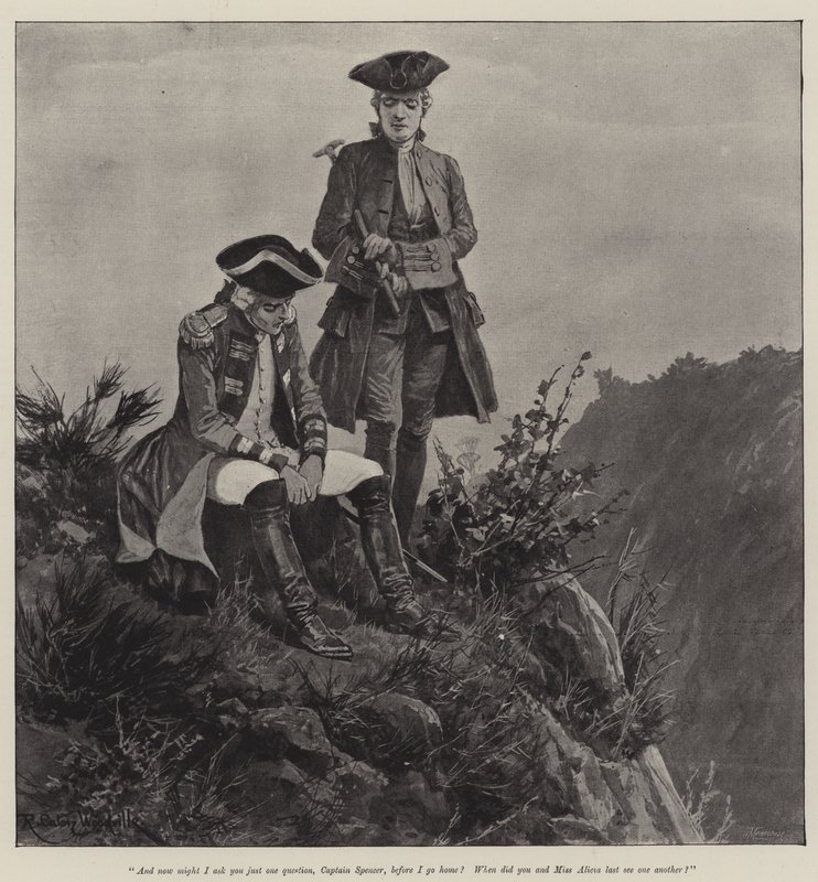 Emily Lawless tarafından İmparatorluk Albayı için İllüstrasyon by Richard Caton Woodville junior
