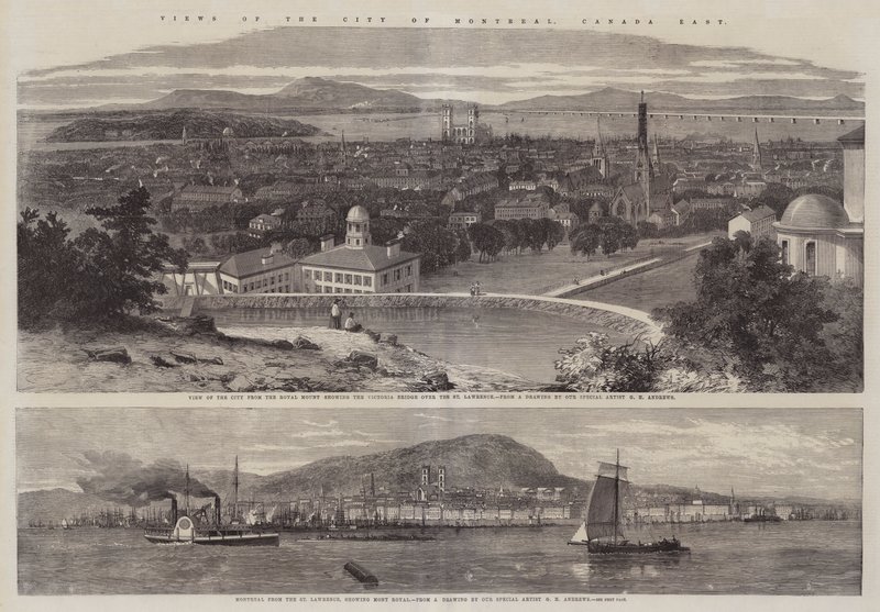 Montreal Şehri, Kanada Doğu Manzarası by Richard Principal Leitch