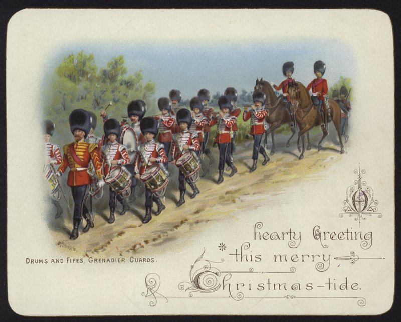 Davullar ve Fifes, Koruma Muhafızları (chromolitho) by Richard Simkin