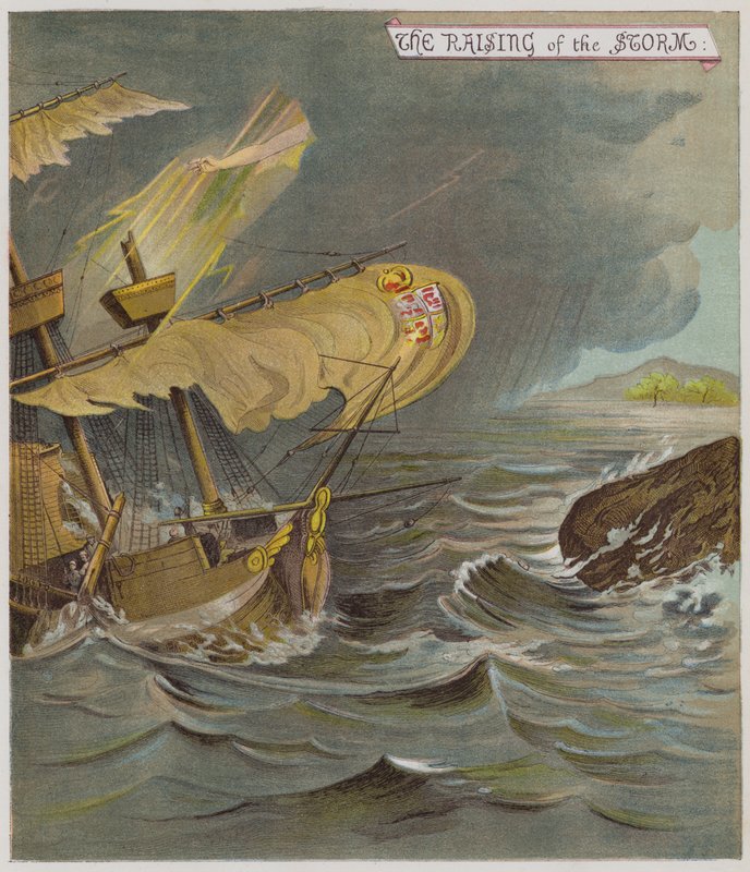 Fırtına (chromolitho) için İllüstrasyon by Richard Andre