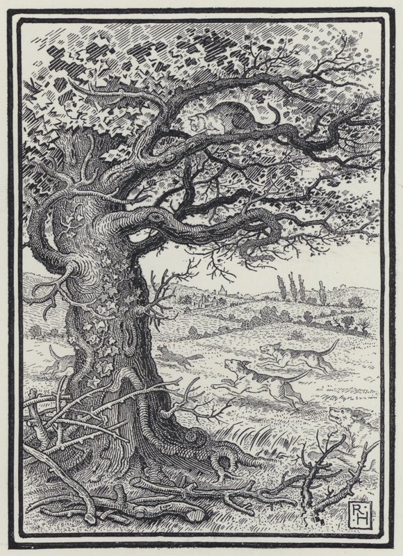 Tilki ve Kedi (gravür) by Richard Heighway
