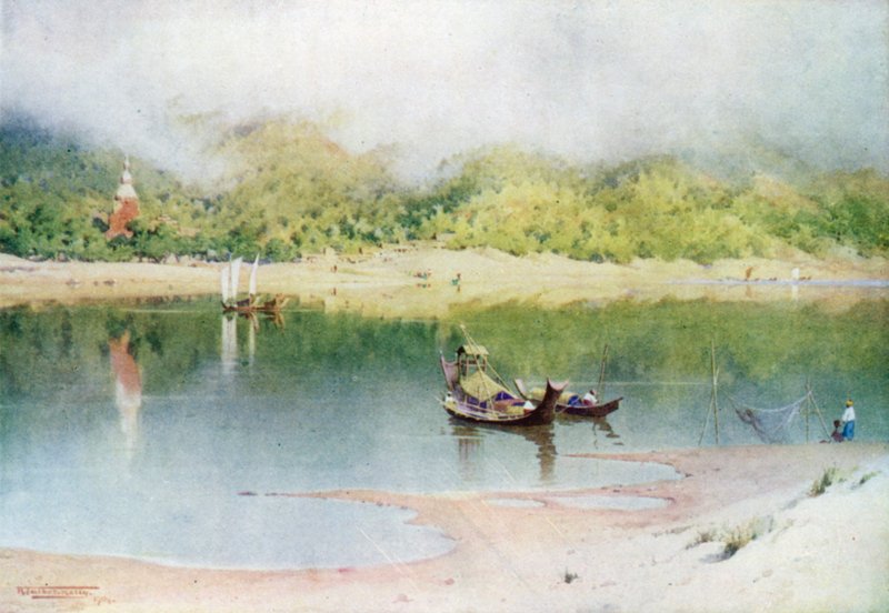 የፓጎዳ ደረጃዎች ፣ ራንጎን by Robert George Talbot Kelly