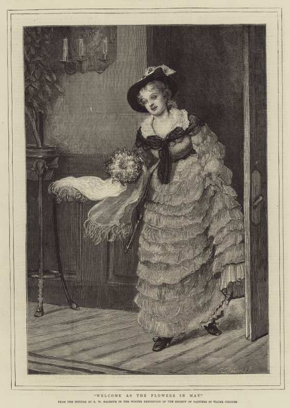 Mayıs ayında Çiçekler olarak hoş geldiniz by Robert Walker Macbeth