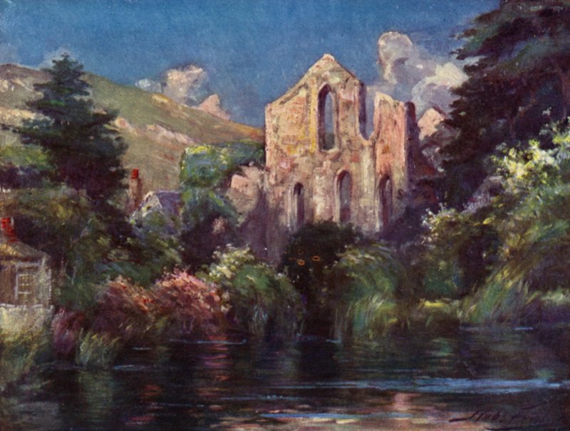 Valle Crucis Manastırı (renkli taş) by Robert (after) Fowler