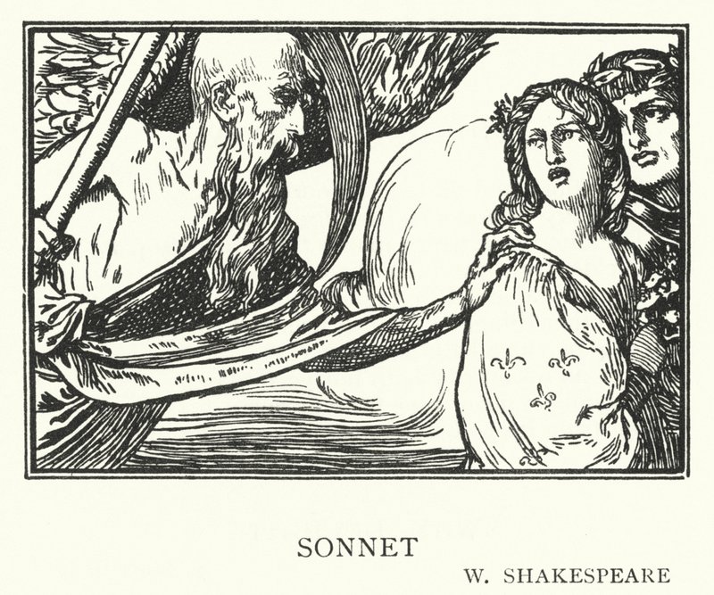 Sonnet (lito) by Robert Anning Bell