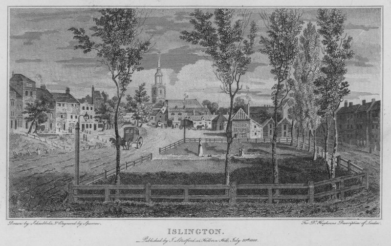 Islington (gravür) by Robert Blemell (after) Schnebbelie