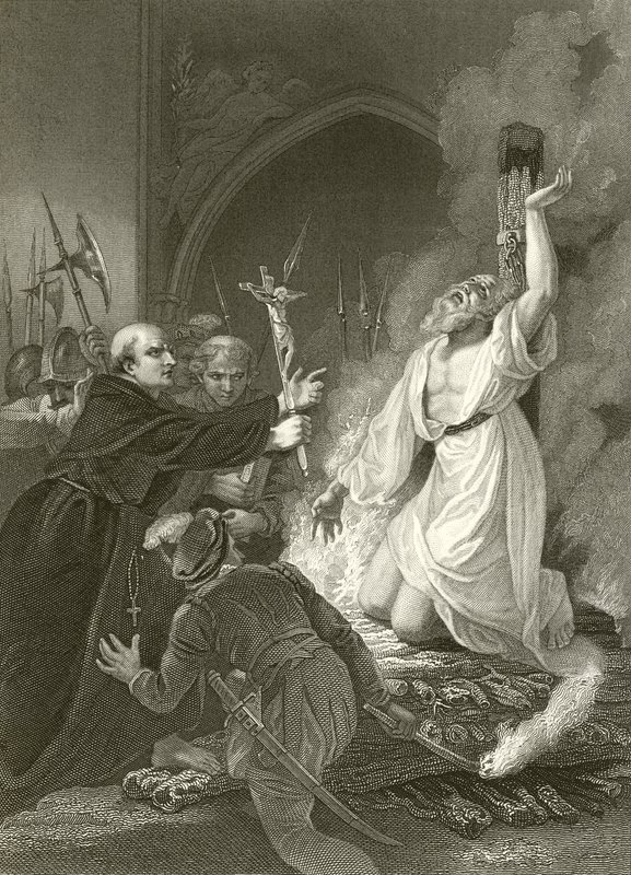 The Martyrdom of Archbishop Cranmer  by Robert Smirke