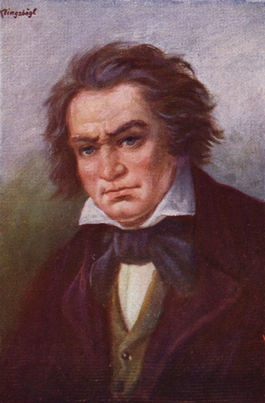 Beethoven (renkli taş) by Rudolf Klingsbogl