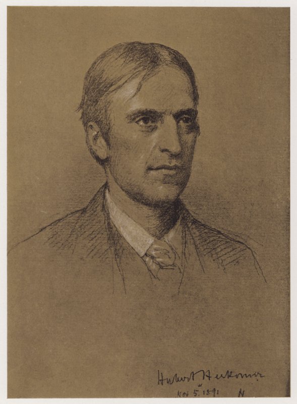 Profesör Hubert Herkomer (taş) by Rudolf Lehmann