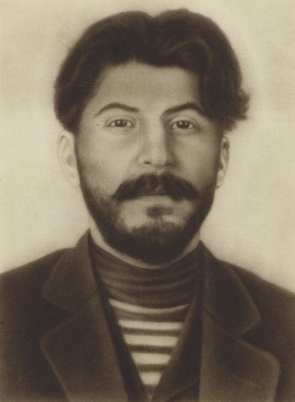 Joseph Stalin, Sovyet lideri, genç bir adam olarak by Russian Photographer