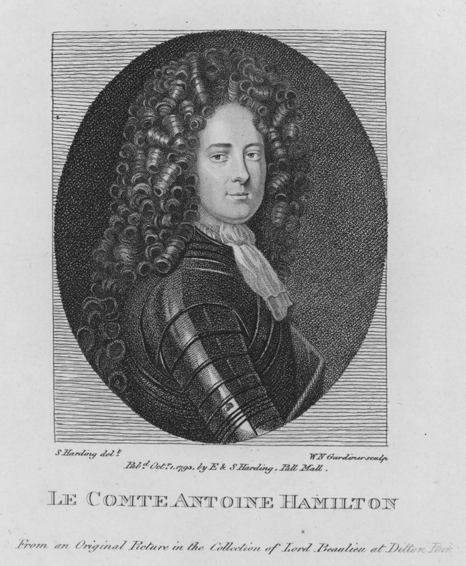 Kont Antoine Hamilton (gravür) by S. (after) Harding