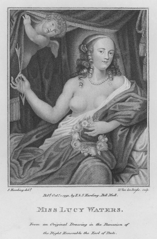 Bayan Lucy Waters (gravür) by S. (after) Harding