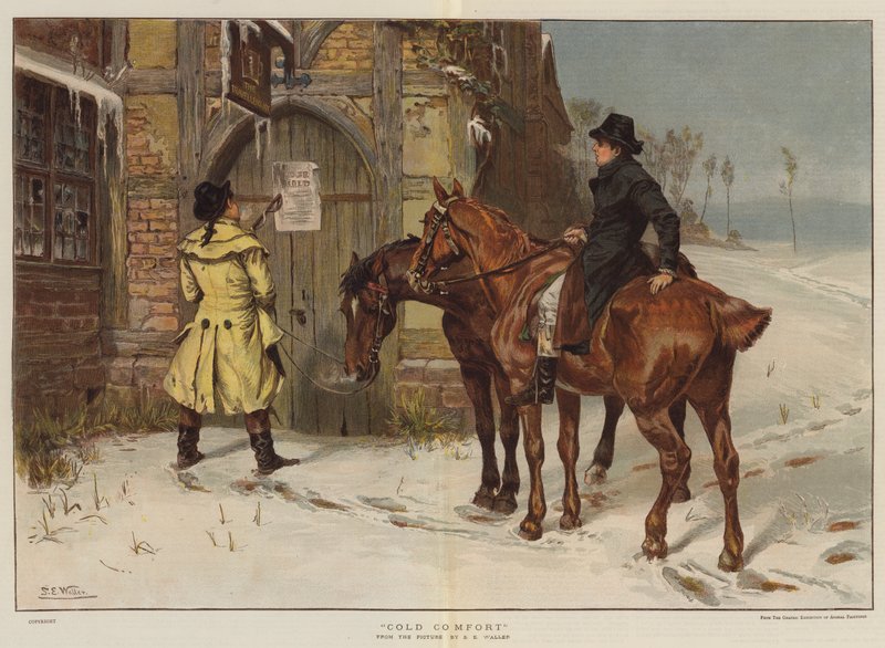 Soğuk Konfor (kromolitho) by Samuel Edmund Waller