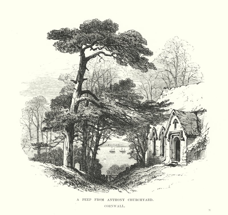 Anthony Churchyard, Cornwall'dan Bir Dikizleme by Samuel Read