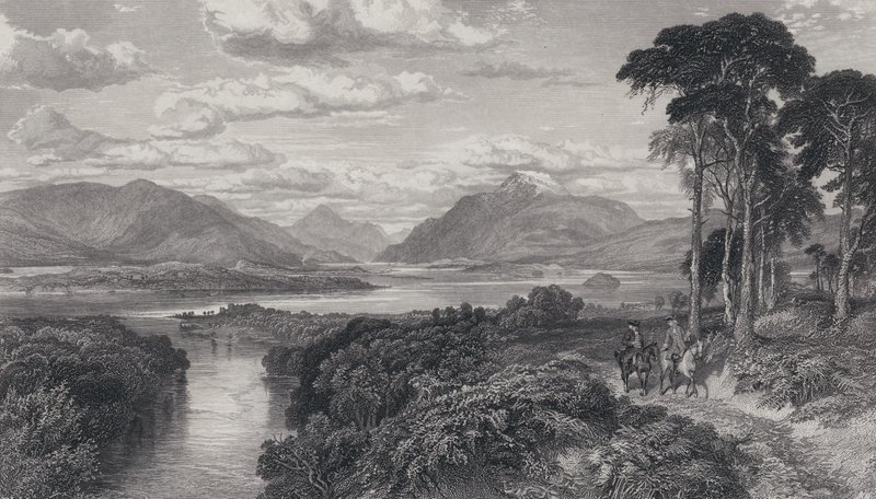 Rob Roy için İllüstrasyon (gravür) by Samuel (after) Bough