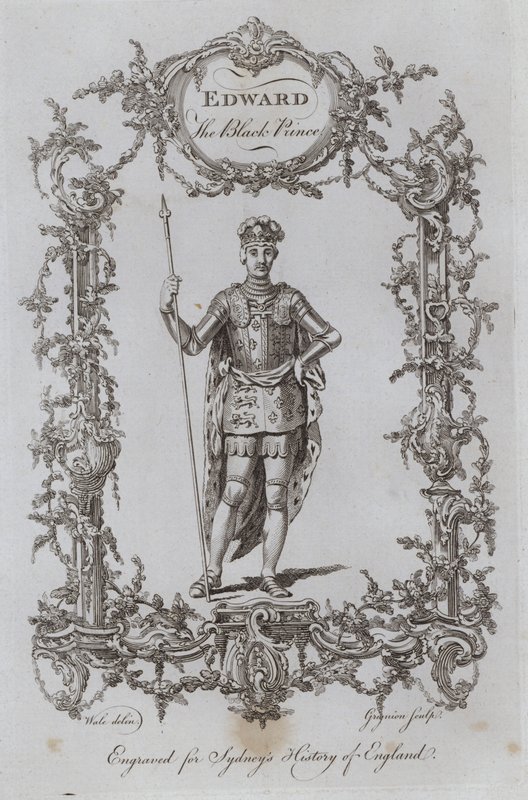 Kara Prens Edward (gravür) by Samuel (after) Wale