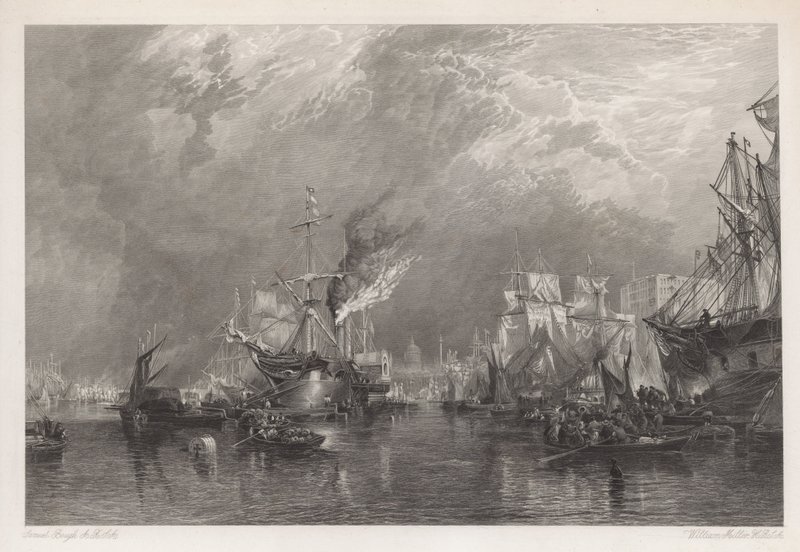 Londra Limanı by Samuel Bough