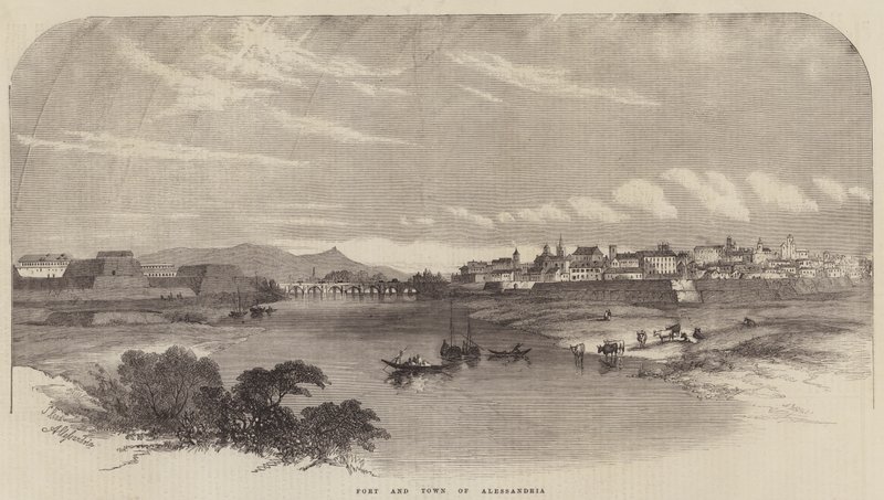 Alessandria Kalesi ve Kasabası by Samuel Read