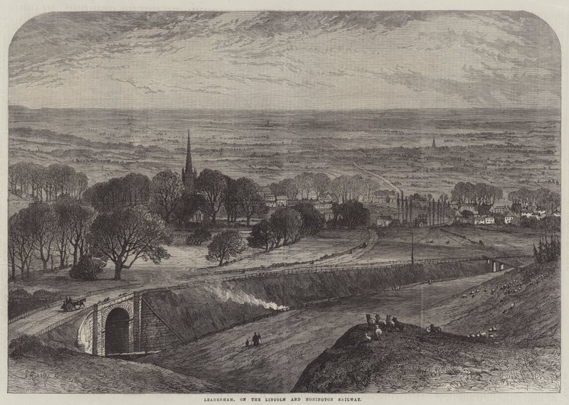 Leadenham, Lincoln ve Honington Demiryolu üzerinde by Samuel Read