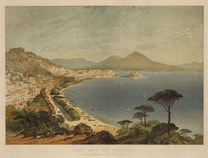Napoli Körfezi (chromolitho) by Samuel Read