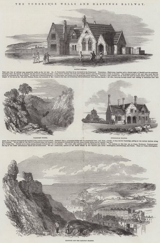 Tunbridge Wells ve Hastings Demiryolu by Samuel Read