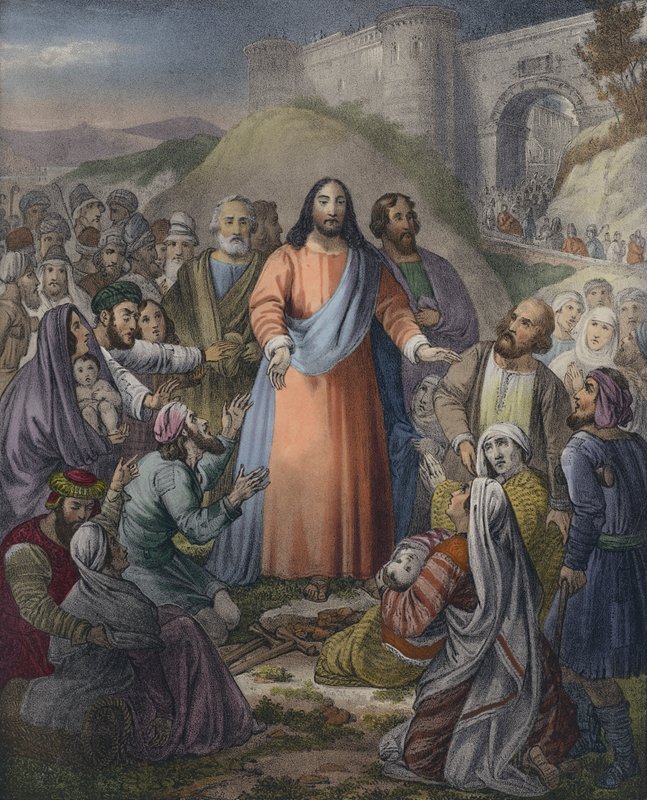 Mesih kalabalığı iyileştiriyor by Siegfried Detler Bendixen