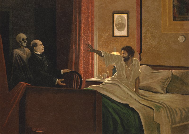 "Orada, doktor. Hâlâ görüyorum" by Spanish School