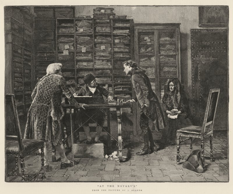 Noterde (gravür) by Spanish School