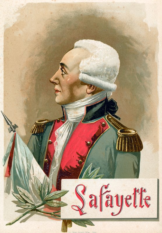 Gilbert du Motier, Lafayette Markisi by Spanish School