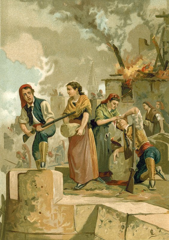 Gerona Savunucuları by Spanish School