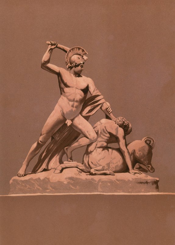 Theseus, minotoru öldürüyor by Spanish School