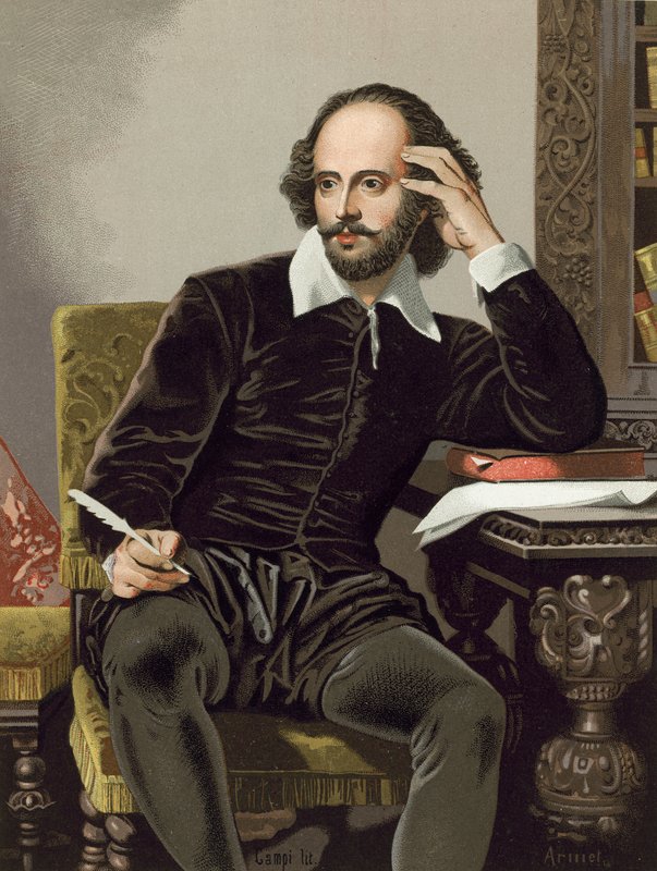 William Shakespeare, yazma by Spanish School