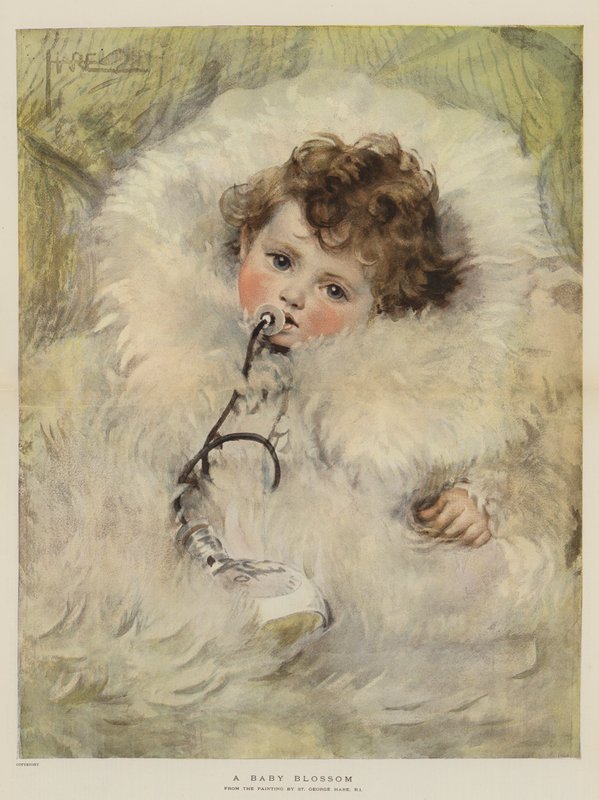 Bir Bebek Çiçeği (chromolitho) by St. George Hare