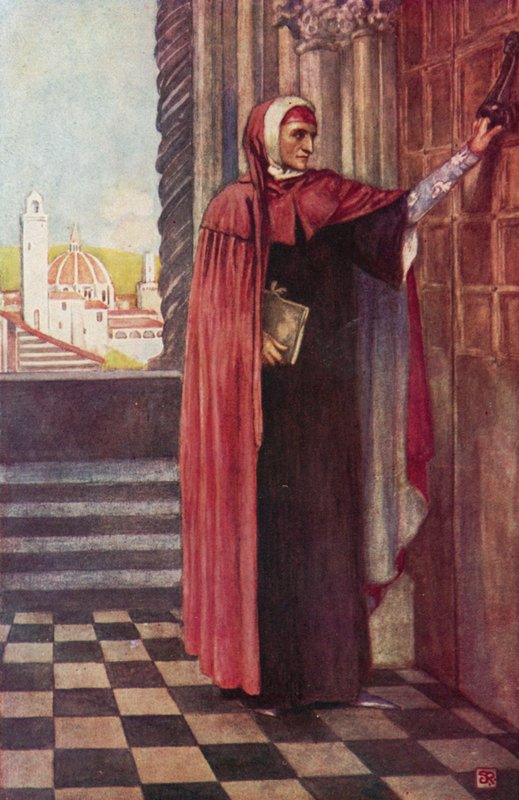 Barış arayışı içinde Dante (renkli taş) by Stephen Reid