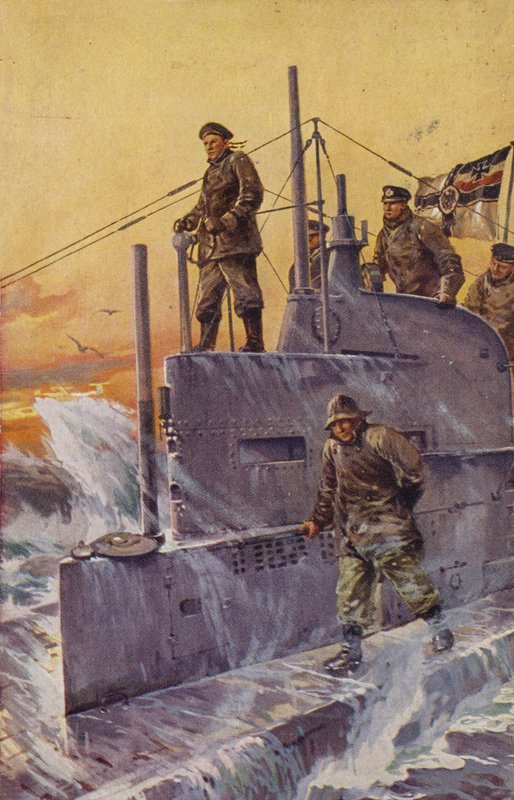 Alman U-botu, I. Dünya Savaşı, 1917. by Stoewer Willy