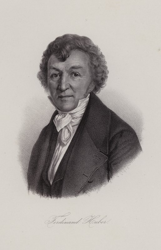 Ferdinand Huber, İsviçreli besteci (gravür) by Swiss School