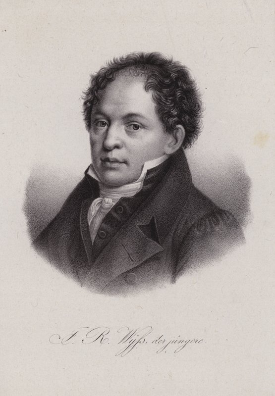 Johann Rudolf Wyss, İsviçreli yazar (gravür) by Swiss School