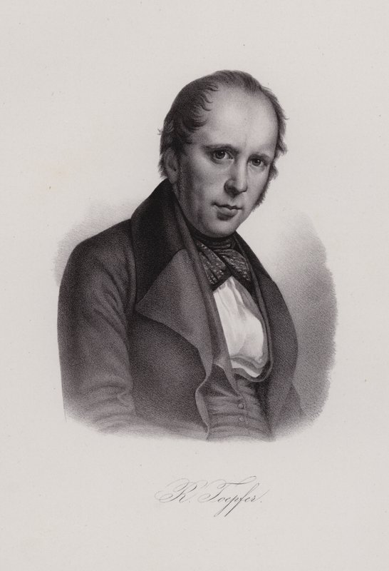 Rodolphe Topffer, İsviçreli öğretmen ve sanatçı (gravür) by Swiss School