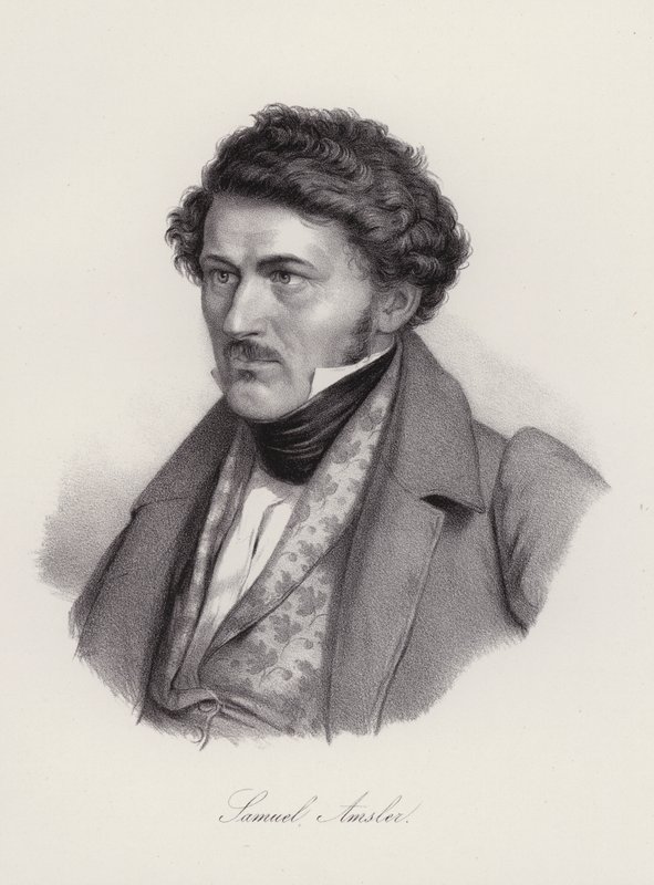 Samuel Amsler, İsviçreli oymacı (gravür) by Swiss School