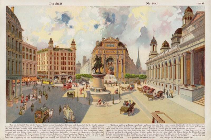 Şehir (chromolitho) by Swiss School
