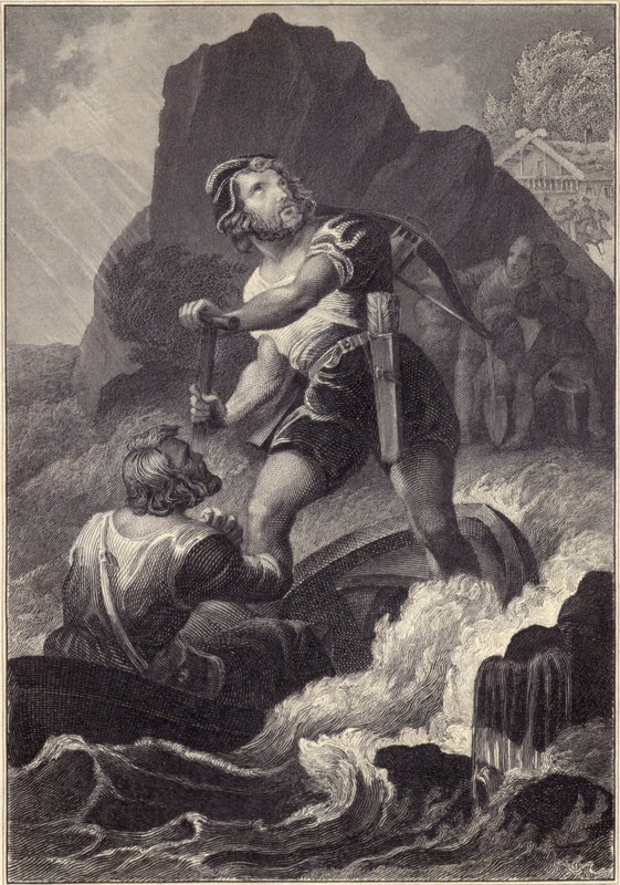 William Tell bir teknede by Swiss School