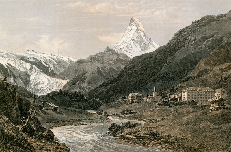 Zermatt ve Matterhorn by Swiss School