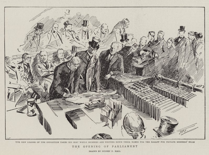 Parlamentonun Açılışı by Sydney Prior Hall