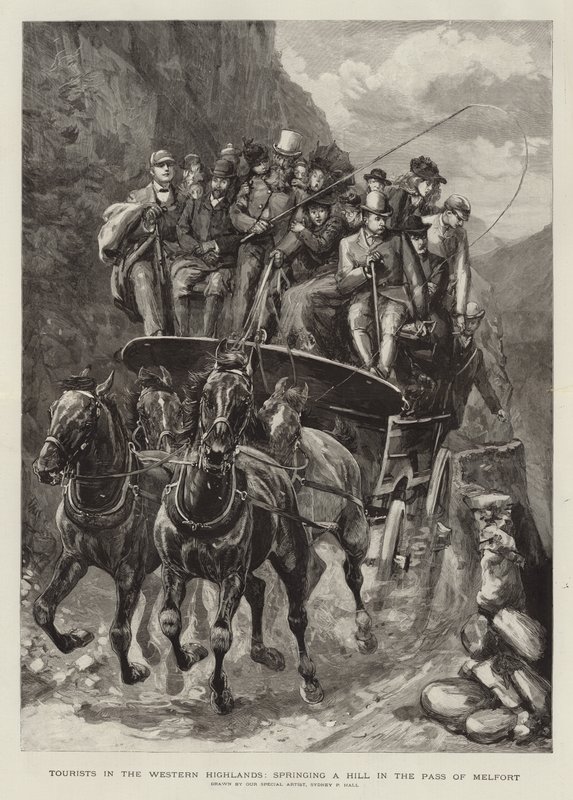 Batı Yaylalarında Turistler by Sydney Prior Hall