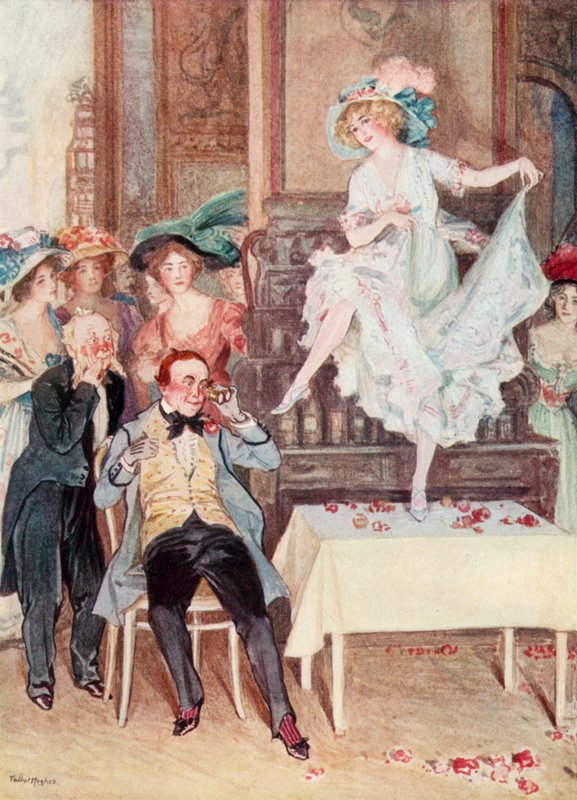Neşeli Dul: Akşam Yemeği Partisinde by Talbot Hughes