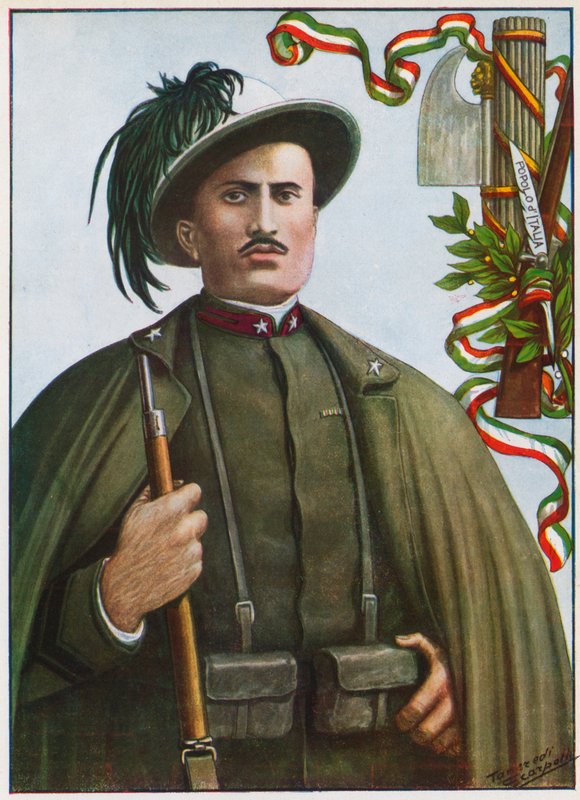 Piyade askeri Benito Mussolini by Tancredi Scarpelli