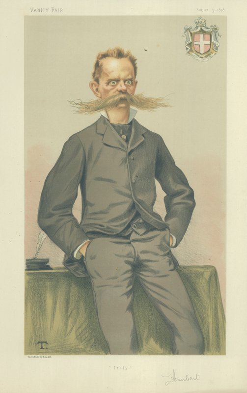 HM King Humbert, İtalya Kralı by Theobald Chartran