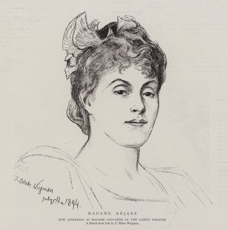 bayan rejane by Theodore Blake Wirgman
